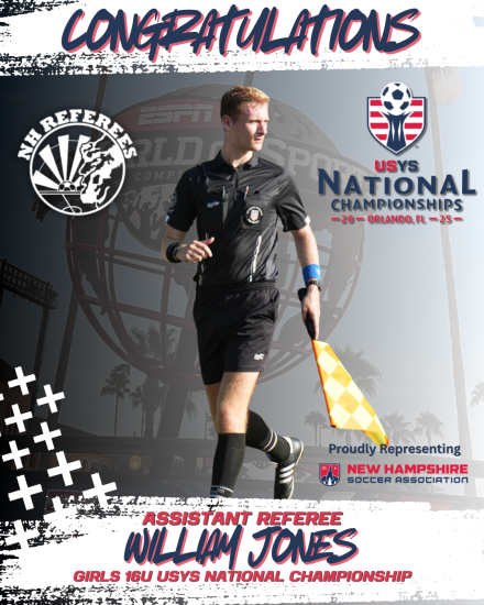 William Jones Earns National Championship Assignment in Orlando